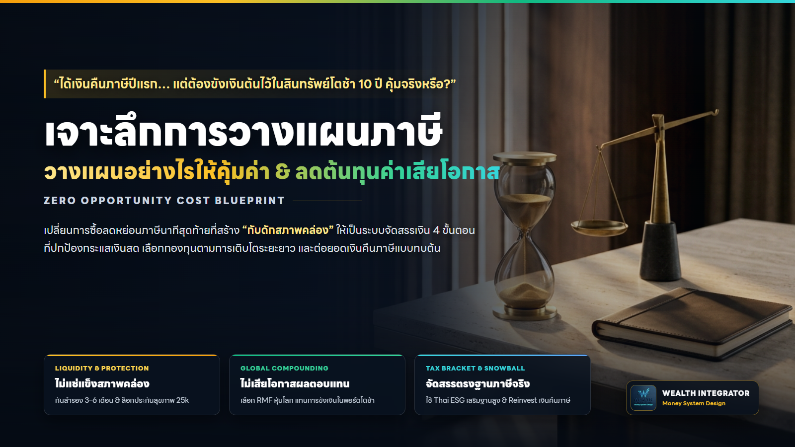 เจาะลึก การวางแผนภาษี วางแผนอย่างไรให้คุ้มค่าและลดต้นทุนค่าเสียโอกาสตามหลักพีระมิดทางการเงิน